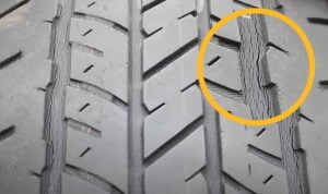 Tire Cracking Between Treads