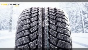 Studded Tires On Snowy Road