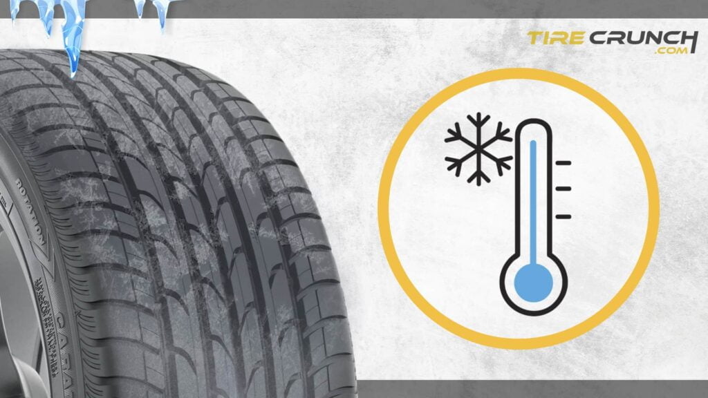 Tire in freezing temperature