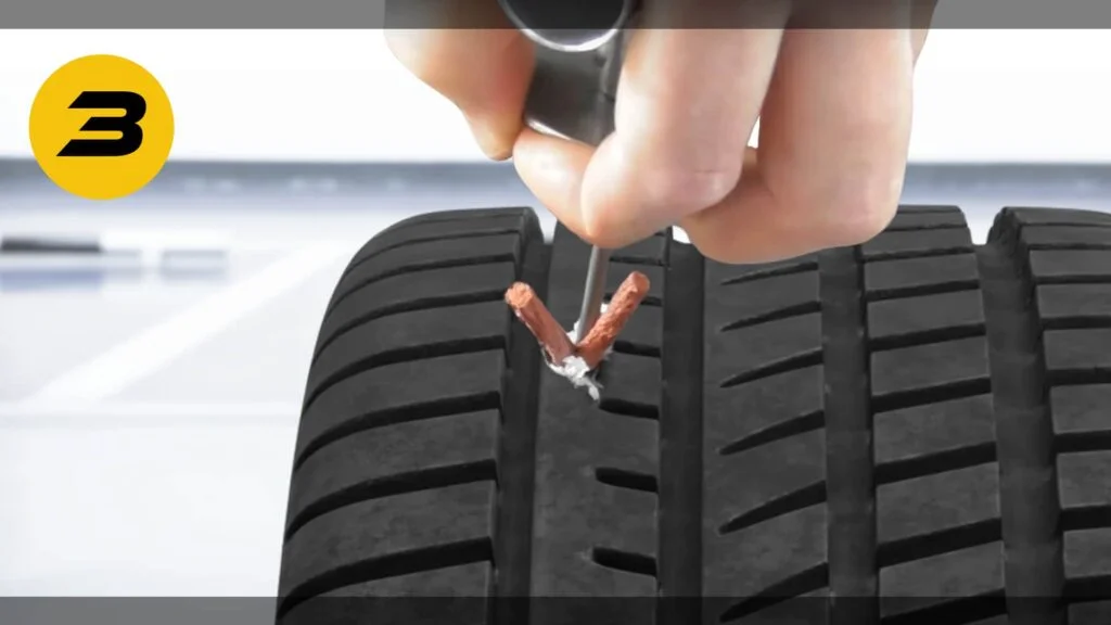 Tire Plug vs Patch: Which One Is More Effective in Fixing a Flat Tire? 4 Tire Plugging Step 3: Fitting in the plug