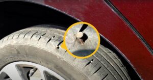 Tire Sidewall Puncture