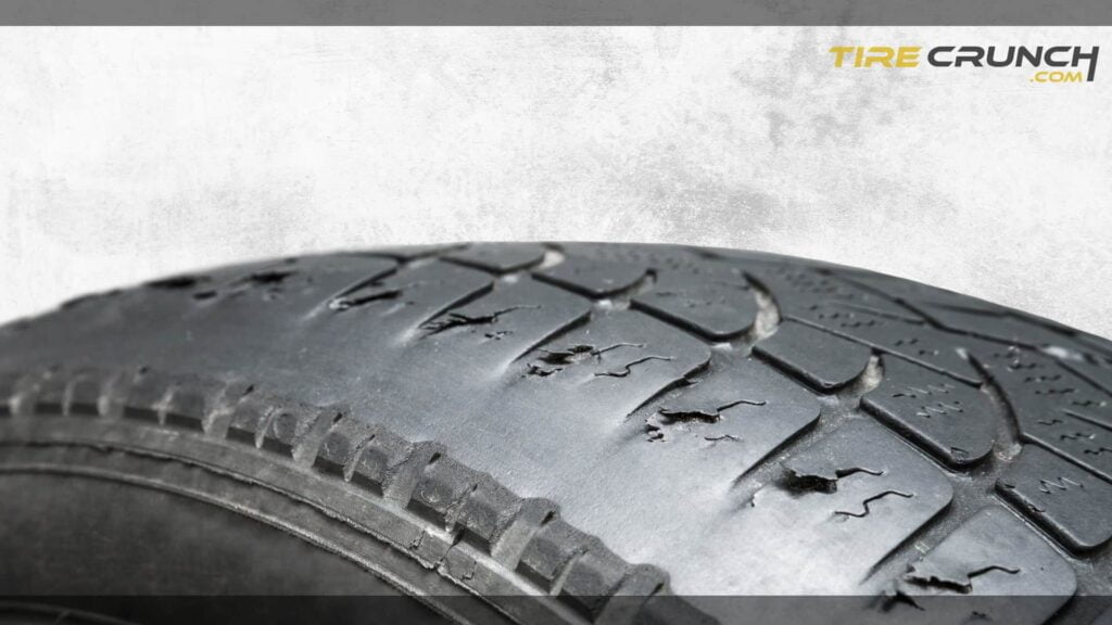 Uneven tire wear: worn out edge