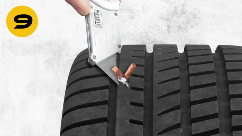 How to Use a Tire Repair Kit? Step-by-Step Guide (+Video) 13 Using A Tire Repair Kit. Step 9: Trim the repair cord